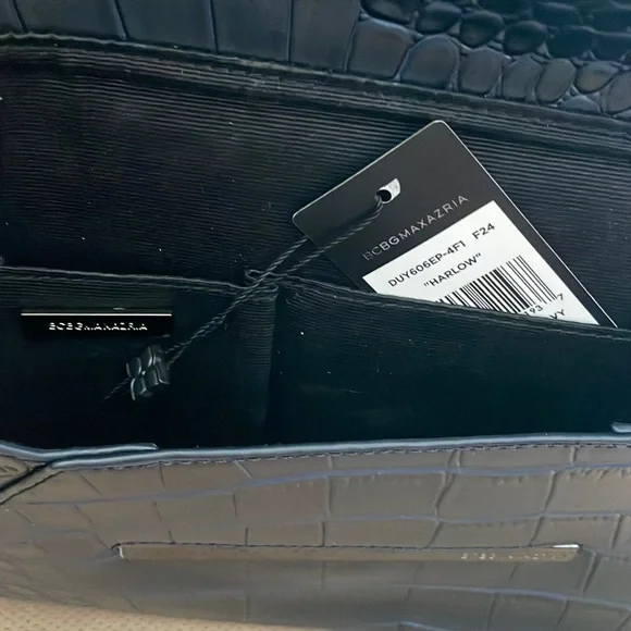 BCBG Deep Navy “Harlow” Envelope Clutch.  Tags attached. - Picture 4 of 9